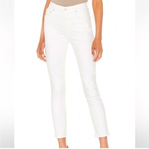 • Agolde • Women’s Lara Low Rise Skinny Jeans Highway Wash: White Size 30